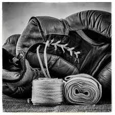 Bokshandschoenen en bandages